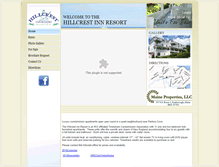 Tablet Screenshot of hillcrestresort.com